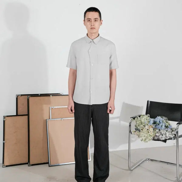 [BUNJANG] Curated Parade Island Box Shirt Grey Size 48 / Curated parade island box shirt grey 48