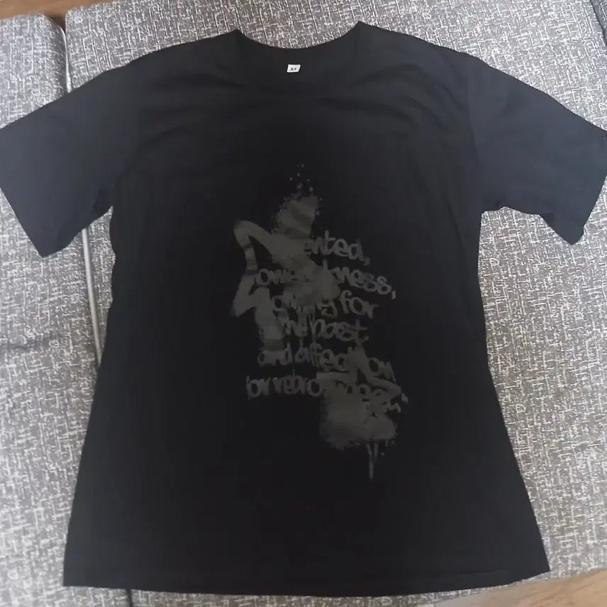 [BUNJANG] Black Short-Sleeve T-Shirt / 블랙 반팔 티셔츠
