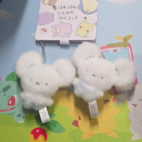 [BUNJANG] Pokemon Fuwa Fuwa Drowzee Keychain / 포켓몬스터 후와후와 두리쥐 키링