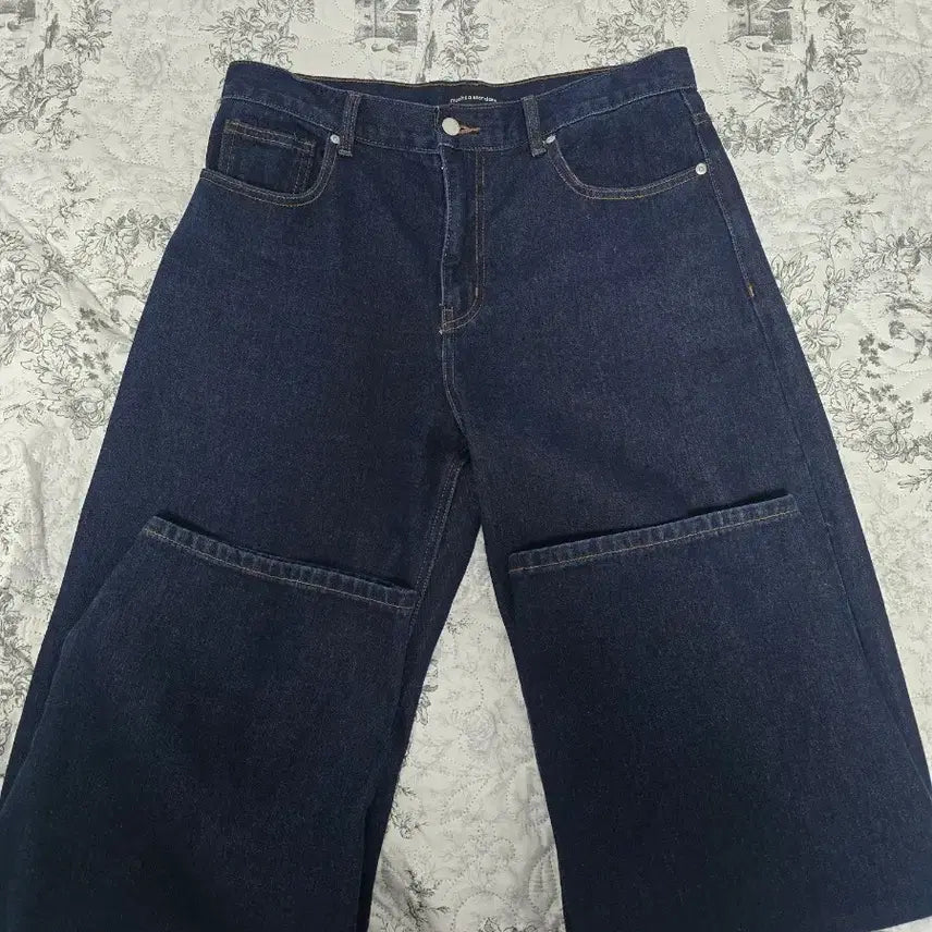 [BUNJANG] Musinsa Standard Curved Denim Pants Deep Indigo Size 33 / 무신사스탠다드 커브드 데님 팬츠 딥인디고 33사이즈