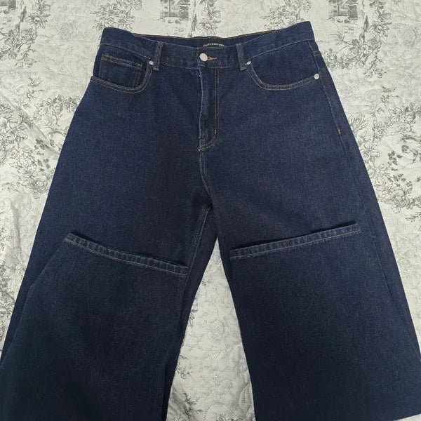 [BUNJANG] Musinsa Standard Curved Denim Pants Deep Indigo Size 33 / 무신사스탠다드 커브드 데님 팬츠 딥인디고 33사이즈
