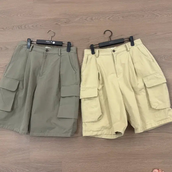 [BUNJANG] General Idea Bermuda Cargo Pants Bundle Set (2 Pairs) / 제네럴아이디어(General Idea) 버뮤다 카고 팬츠 2벌 일괄 판매합니다