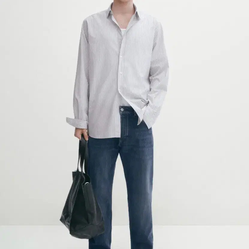[BUNJANG] Massimo Dutti Regular Fit Striped Shirt XXL / 마시모두띠 레귤러핏 스트라이프 셔츠 XXL