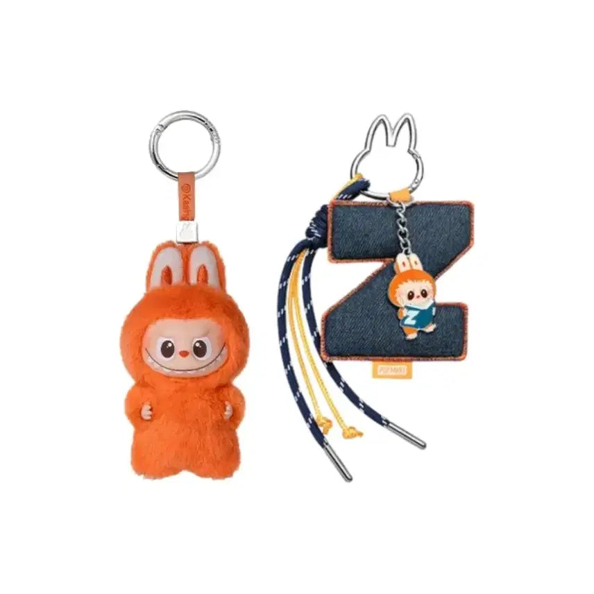 [BUNJANG] POP MART Pin For Love Minni Labubu Z Initial Z Keychain Set / [팝마트] 핀포러브 세트(Z)
