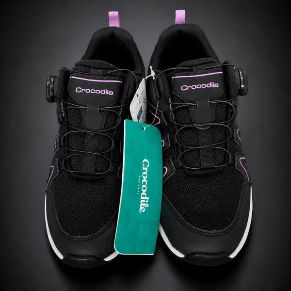[BUNJANG] Crocodile Sneaker Black/Purple (240mm) / 크로커다일 운동화 블랙 퍼플 240
