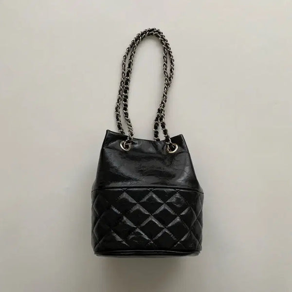 [BUNJANG] Quilted Chain Shoulder Bag / 소가죽 퀄팅체인숄더백