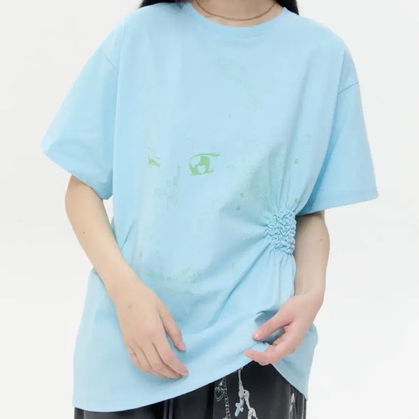 [BUNJANG] Typeservice Scattered Ruched Top / 타입서비스 SCATTERED RUCHED TOP, 품절색상