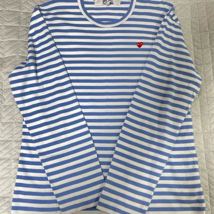 [BUNJANG] Comme des Garçons Striped Long Sleeve Shirt (Size L) / 꼼데가르송 스트라이프 롱슬리브 L
