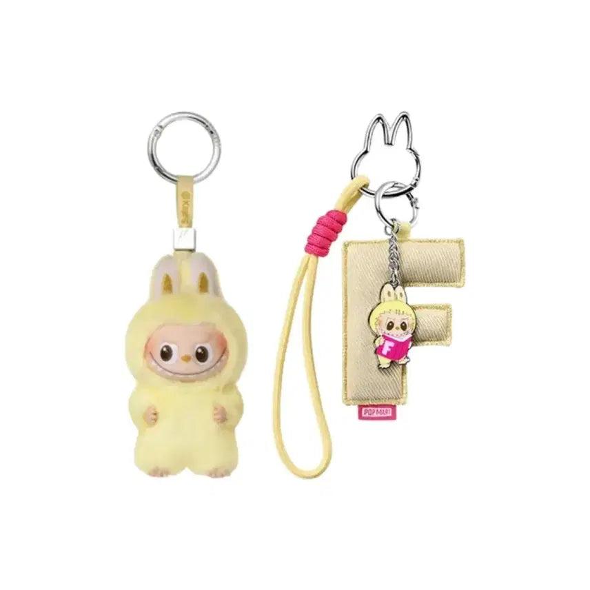 [BUNJANG] Pop Mart Pin For Love Mini Labubu F Initial F Keychain Set / [팝마트] 핀포러브 세트(F)