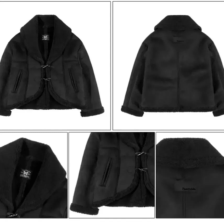 [BUNJANG] Fancy Club Cropped Double Shearling Coat / 팬시클럽 크롭 더블 무스탕