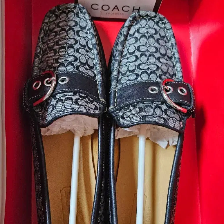 [BUNJANG] Coach Signature Buckle Loafers (Women's) / 코치 슈즈 (여성)