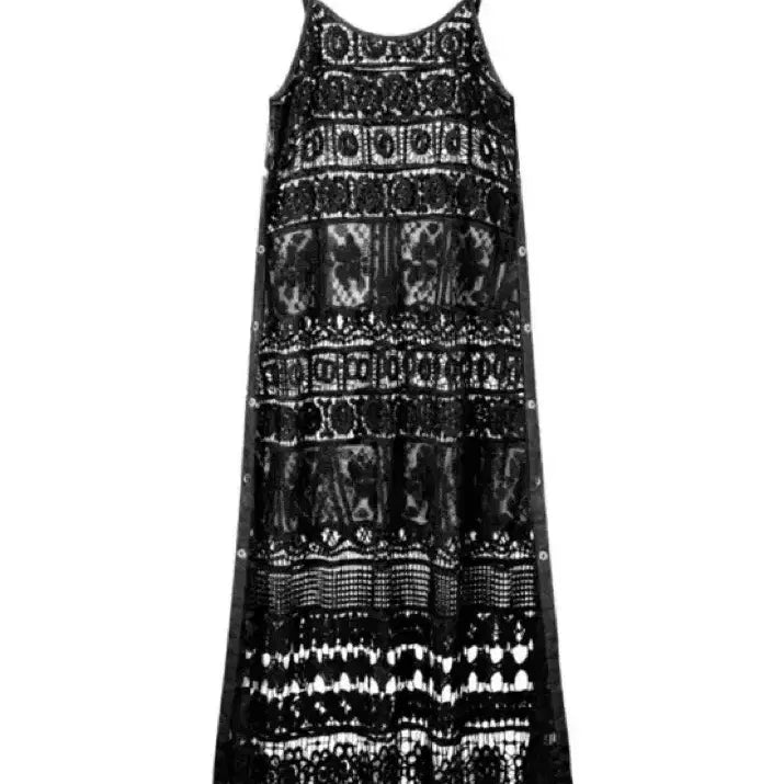 [BUNJANG] Theilma Jane Crochet Dress Black / 더일마 제인 크로셰 원피스 블랙