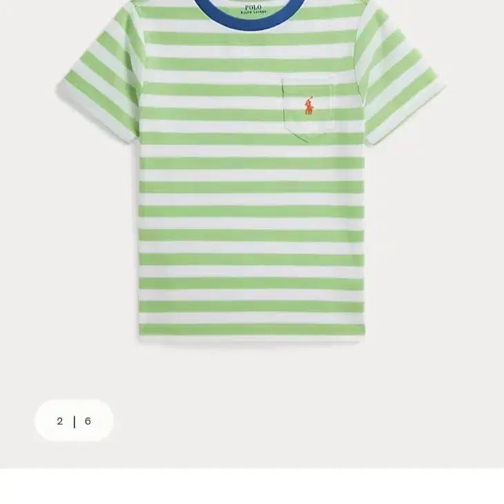[BUNJANG] Polo Ralph Lauren Striped Pocket T-Shirt / 폴로 랄프로렌 스트라이프  포켓 티셔츠