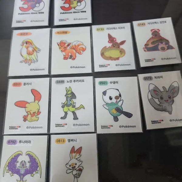 [BUNJANG] Pokemon 30th Anniversary Art-tain Sticker, Season 5 Sticker / 포켓몬 30주년 아트웍 띠부씰, 시즌5 띠부씰