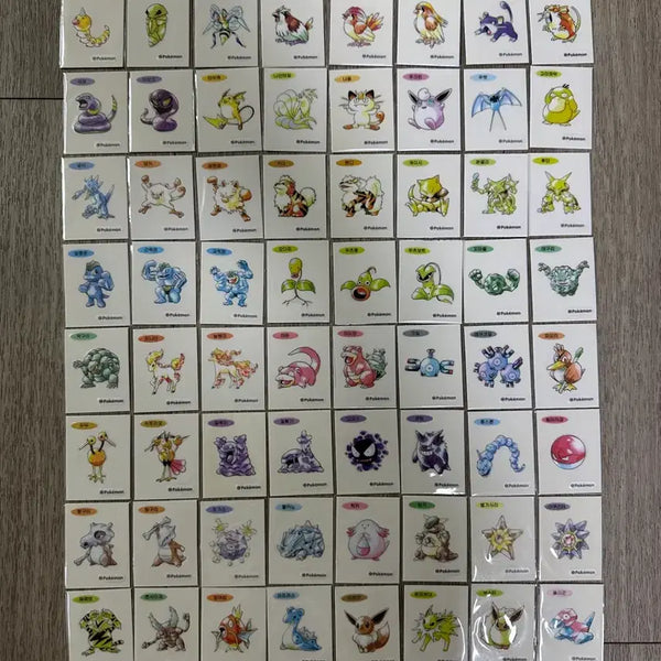 [BUNJANG] Pokemon Artwork Sticker Bundle / 아트워크 띠부씰 일괄판매