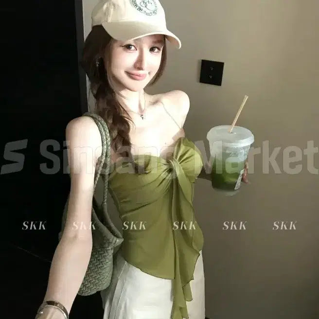[BUNJANG] Long Ribbed Tube Top / [빠른발송] 롱리브튜브탑 나시