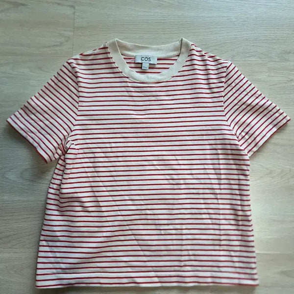 [BUNJANG] COS Striped Short Sleeve T-Shirt / 코스 스트라이프 반팔s