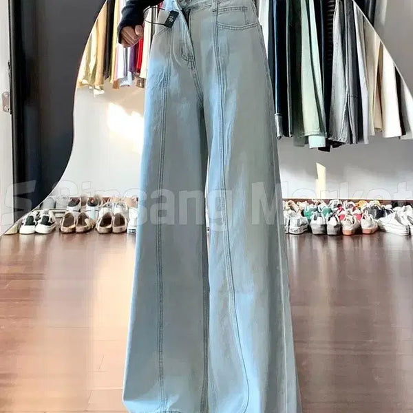 [BUNJANG] Summer Fabric Reels Wide Denim Pants / [빠른발송] 여름원단 릴스청바지 와이드 데님팬츠