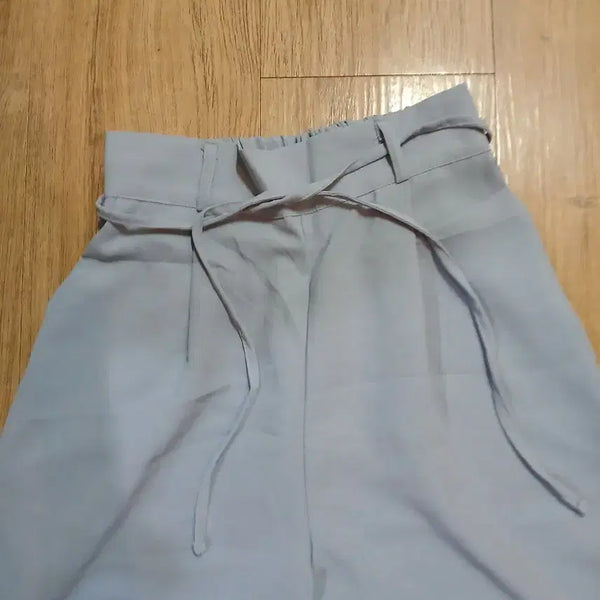 [BUNJANG] Light Blue Wide Band Slacks (Free Size) / 연블루 와이드 밴드 슬랙스/프리사이즈