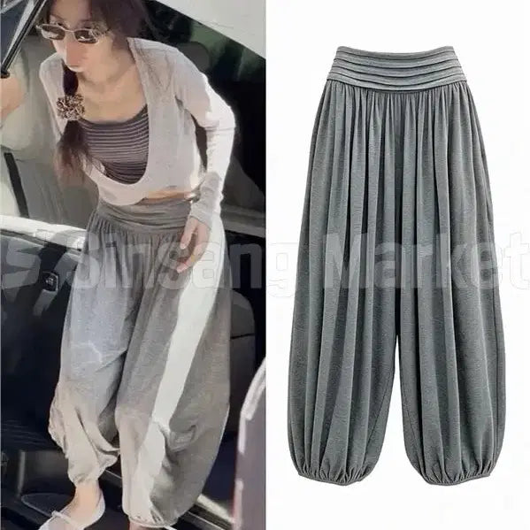 [BUNJANG] Celub Harem Pants Bending Jogger Wide Pants / [빠른발송] 셀럽하렘팬츠 벤딩조거 와이드바지