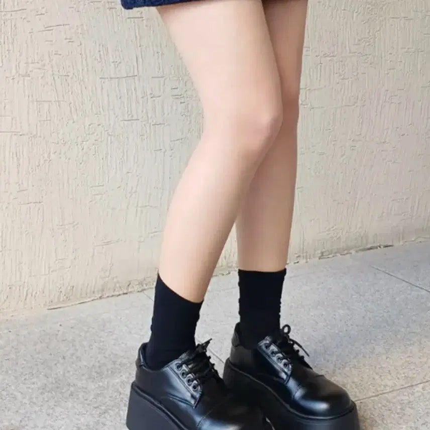 [BUNJANG] Avely Monggeul Shoes Loafers Matte Black 240 / 에이블리 몽글슈즈 로퍼 무광 240