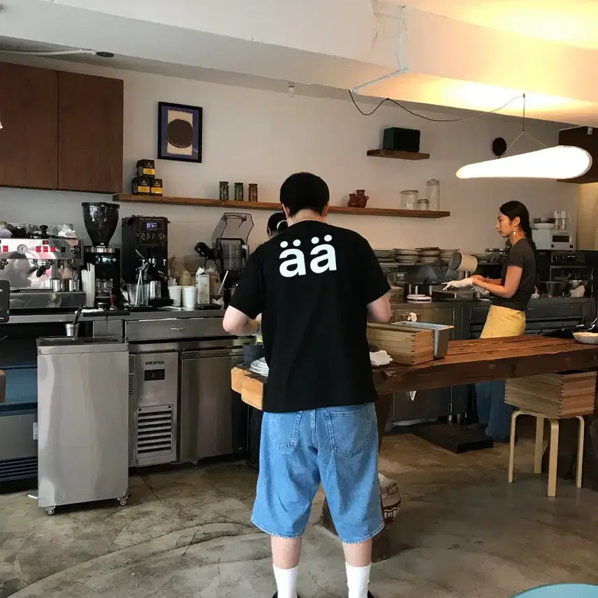 [BUNJANG] Artpartment AA Logo T-Shirt Black / artpartment aa tee 아트파트먼트