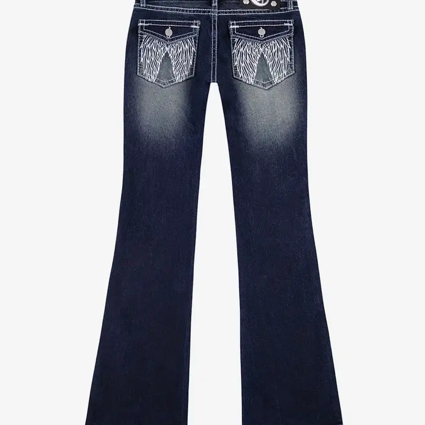 [BUNJANG] Eoyiiiar Low-Rise Bootcut Denim / 이와이이이알 로우라이즈 부츠컷 데님