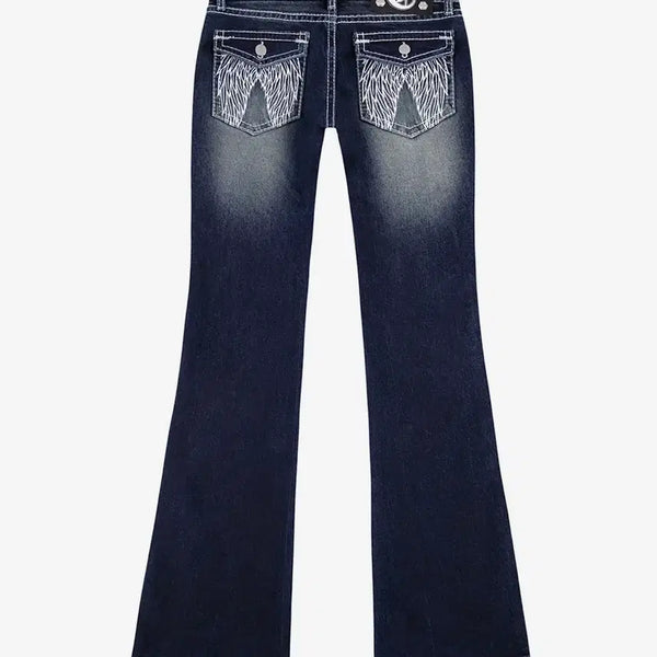 [BUNJANG] Eoyiiiar Low-Rise Bootcut Denim / 이와이이이알 로우라이즈 부츠컷 데님