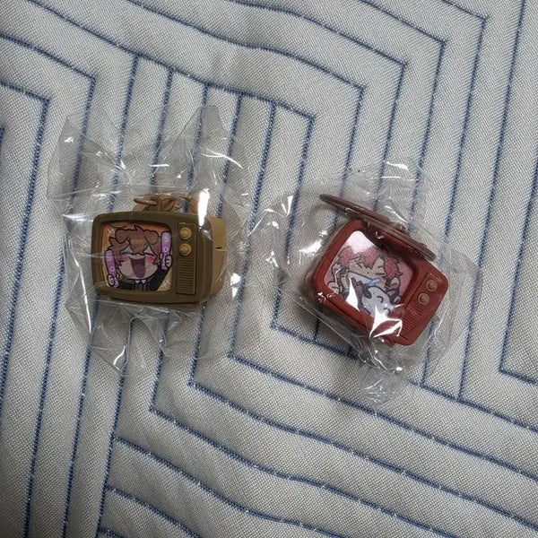 [BUNJANG] Pixelie Dokye, Raider Retro TV Keyring Bundle Set / 픽셀리 덕개,라더 레트로 티비 키링 일괄