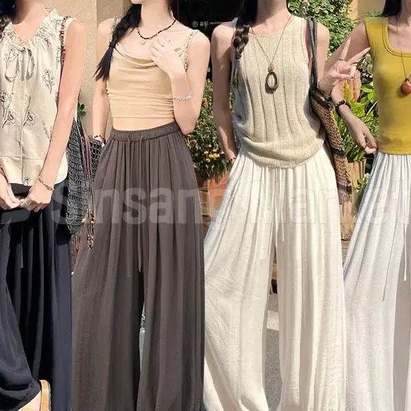 [BUNJANG] Linen Harem Pants Wide Jogger Pants / [빠른발송] 린넨 하렘 팬츠 주름와이드 조거 밴딩바지