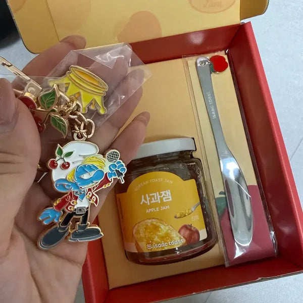 [BUNJANG] SEVENTEEN S.Coups Apple Jam & Keyring Set / 세븐틴 이삭토스트 사과잼+에스쿱스