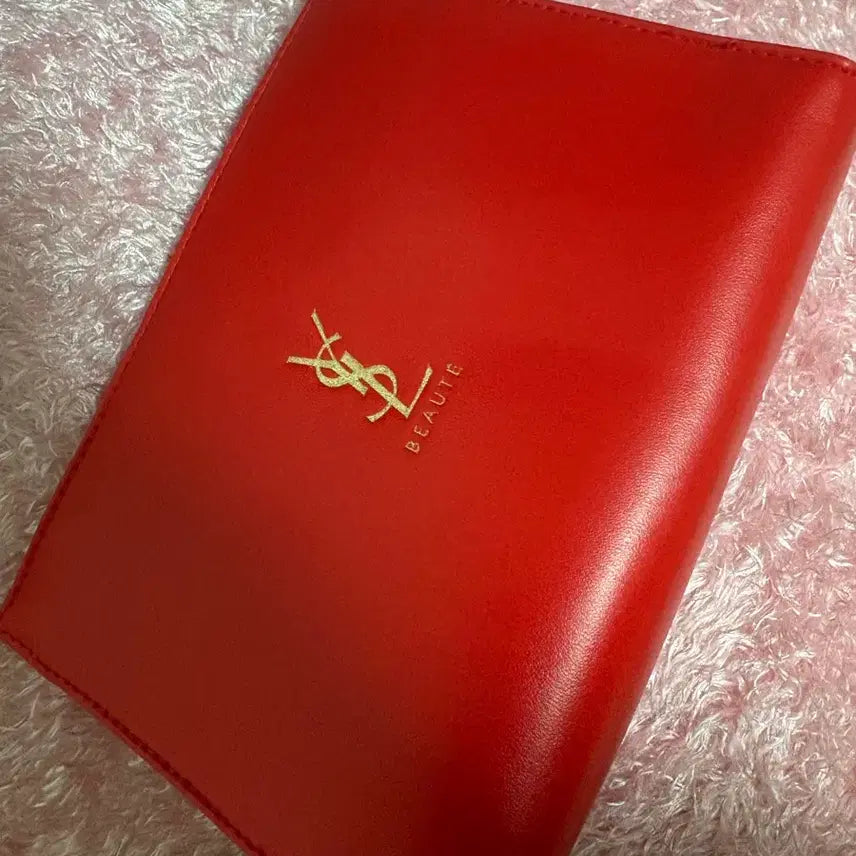 [BUNJANG] Yves Saint Laurent Beauty Red Pouch Clutch / [새상품] 입생로랑 뷰티 레드 파우치 클러치