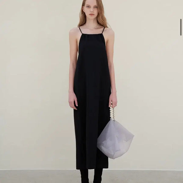 [BUNJANG] Moreless Halterneck Long Dress / 모어올레스 홀터넥 원피스