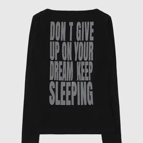 [BUNJANG] Bad Blood KEEP SLEEPING Boat Neck Loose Fit T-Shirt / 배드블러드 KEEP SLEEPING 보트넥 루즈핏 티