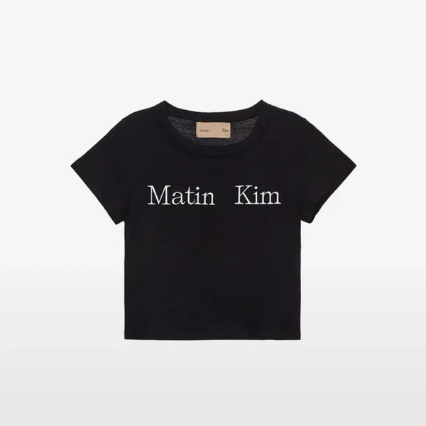[BUNJANG] Matin Kim Cotton T-Shirt / 마뗑킴 MATIN KIM 반팔