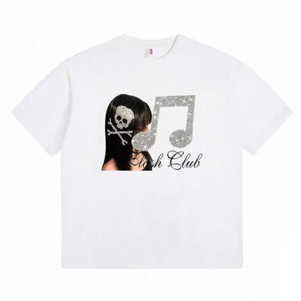 [BUNJANG] Y2K Cubic Print T-Shirt / Y2K 스트릿 큐빅 프린팅 티셔츠