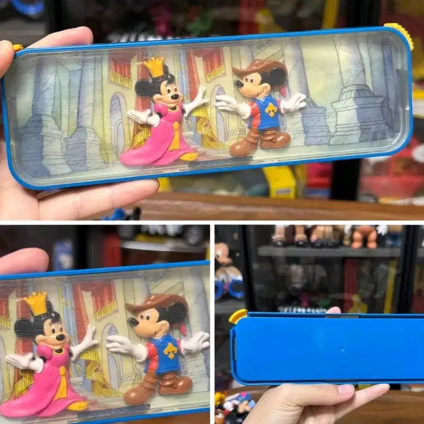 [BUNJANG] Vintage Disney Mickey Mouse & Minnie Mouse Pencil Case / 빈티지 디즈니 미키마우스 미니마우스 필통