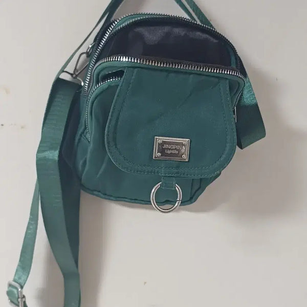 [BUNJANG] JINGPIN Nylon Crossbody Bag Green / JINGPIN 크로스백 그린