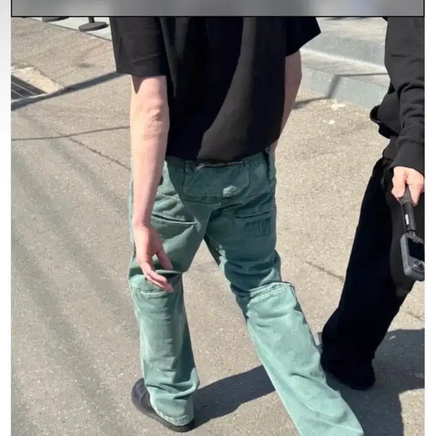 [BUNJANG] Plastic Product Back Pants Emerald / [S]플라스틱프로덕트 백팬츠 에메랄드