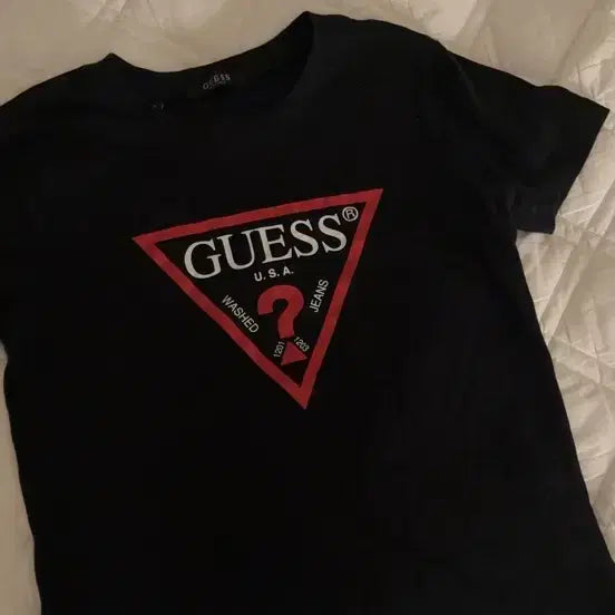 [BUNJANG] Guess Short Sleeve T-Shirt Black / 개스반팔티