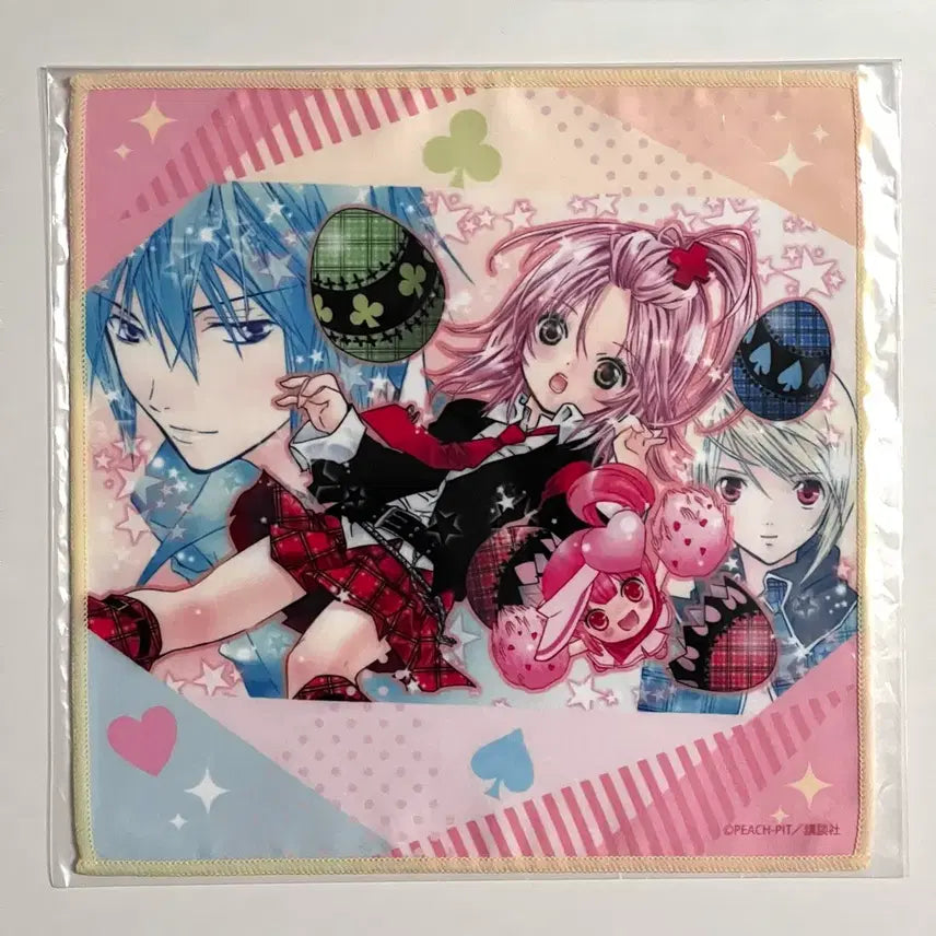 [BUNJANG] Kekkaishi ("Shugo Chara!") Original Art Handkerchief Mini Towel / 캐캐체 쿠지 원화 일러 손수건 미니 타월 캐릭캐릭체인지 수호캐릭터