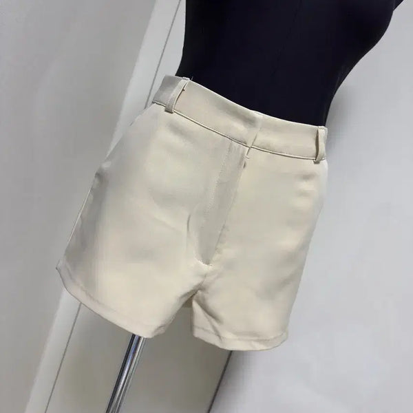 [BUNJANG] Light Beige Summer Slim Fit Shorts M Size / (새상품) 연베이지 여름 반바지 슬랙스 m사이즈
