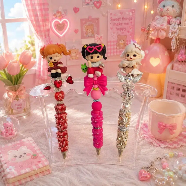 [BUNJANG] Jora Figure Handmade Ballpoint Pen with Cubic and Beads / 조라피규어 볼꾸 핸드메이드 볼펜