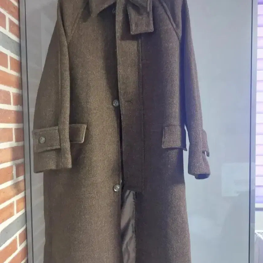 [BUNJANG] Noneblank Raglan Zip-Up Coat Brown / 넌블랭크 래글런 집업 코트 BROWN