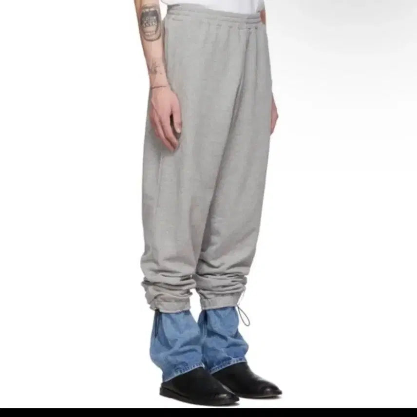 [BUNJANG] Y/Project Layered Denim Jogging Pants / Y/project 레이어드 데님 오버 조깅팬츠 (L)