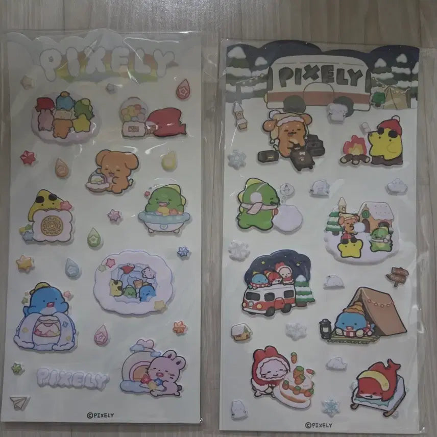 [BUNJANG] Jamttal Pixely 10th Anniversary Sticker Bundle Set / 잠뜰 픽셀리 10주년 팝업 스티커 일괄
