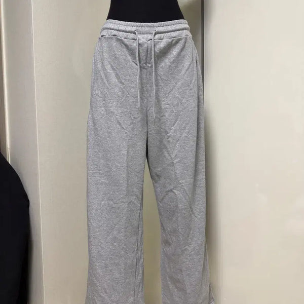 [BUNJANG] Side Pin Tuck Wide Jersey Training Pants / (새상품) 사이드 핀턱 와이드 쭈리 트레이닝 팬츠