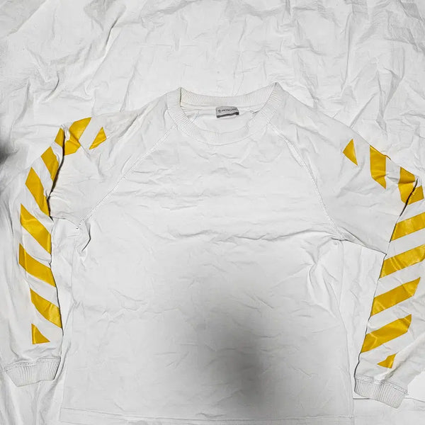[BUNJANG] Moncler x Off-White Long Sleeve T-Shirt / 몽클레르 X 오프화이트 백프린팅 롱슬리브 긴팔티셔츠 S