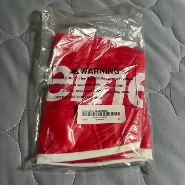 [BUNJANG] Supreme Inflatable Beach Ball Red/White / 슈프림 인플레이터블 비치볼 레드/화이트