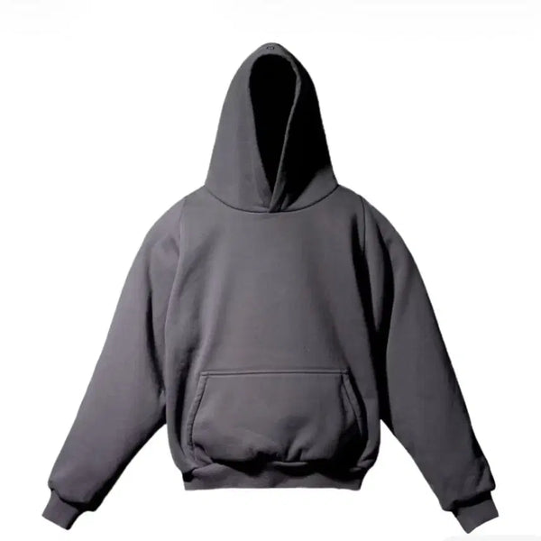 [BUNJANG] Yeezy Gap Logo Shrunken Hoodie Dark Grey M / 이지 갭 로고 슈렁큰 후드 다크 그레이 후디 M